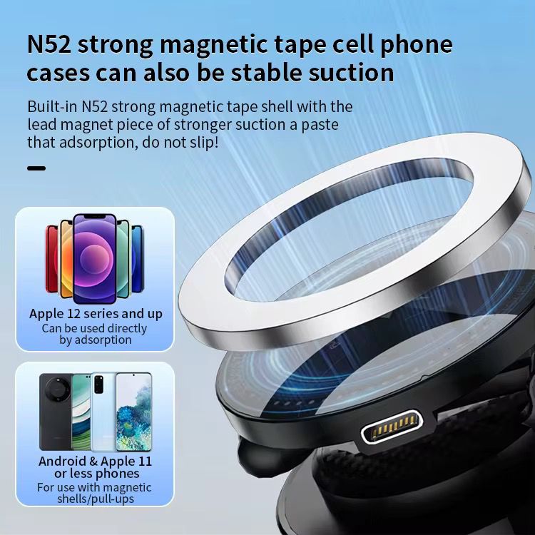 Support mural à ventouse avec bouton mécanique rotatif